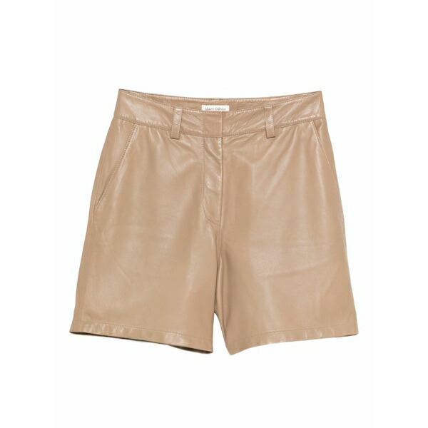 マルコポーロ レディース 心地よいズボン下 ボトムス Leather shorts Brown ボトムス-レディースファッション-パンツ