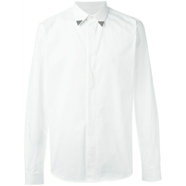 ジバンシー メンズ シャツ トップス Contrast tip shirt White｜asty