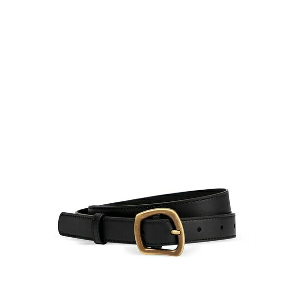 ガブリエラ ハー同盟罷工 レディース 三尺帯 付属物 Simone leather belt Black