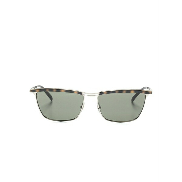 サンローラン アイウェア メンズ サングラス・アイウェア アクセサリー Metal-frame sunglasses Brown｜asty