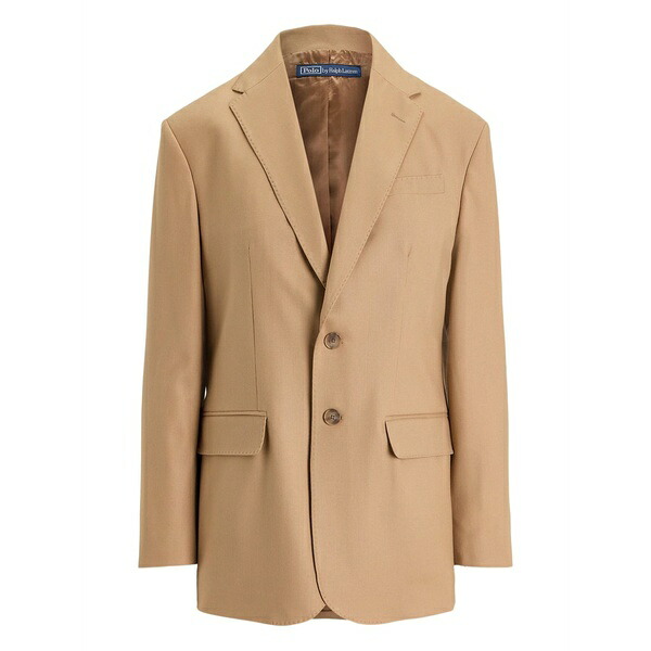 ラルフローレン レディース 上衣＆上衣 アウター Two-button wool-blend blazer Brown