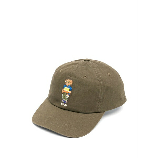 ラルフローレン メンズ 鳥打ち帽 付属物 Polo bear twill cap Green