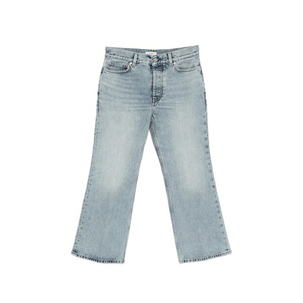 トーテム レディース デニムパンツ ボトムス Five-pocket button jeans Blue|asty