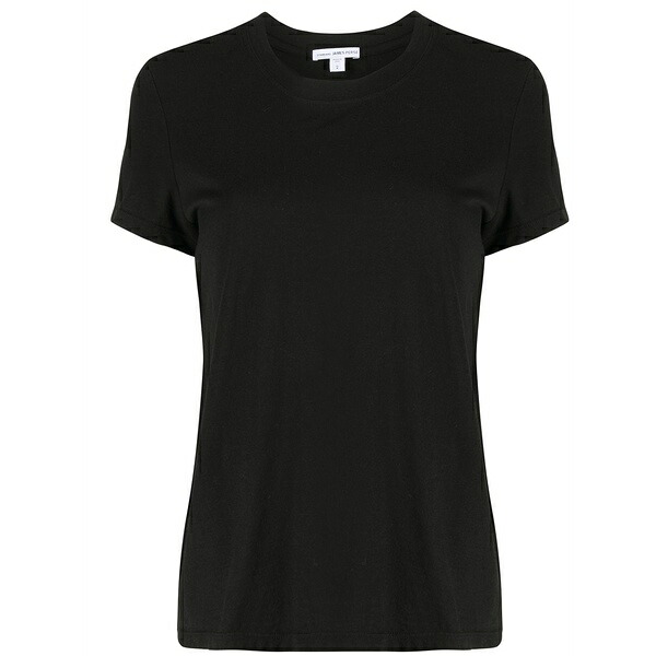 ジェームス がま口 レディース プルオーバー トップス Crew neck t-shirt Black