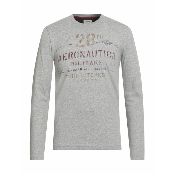 【送料無料】 アエロナウティカ ミリターレ メンズ Tシャツ トップス T-shirts Grey｜asty