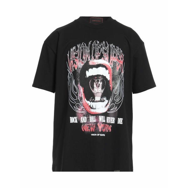 【送料無料】 ヴィジョン・オブ・スーパー メンズ Tシャツ トップス T-shirts Black