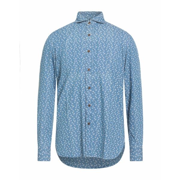 【送料無料】 ルイジ ボレッリ ナポリ メンズ シャツ トップス Denim shirts Blue
