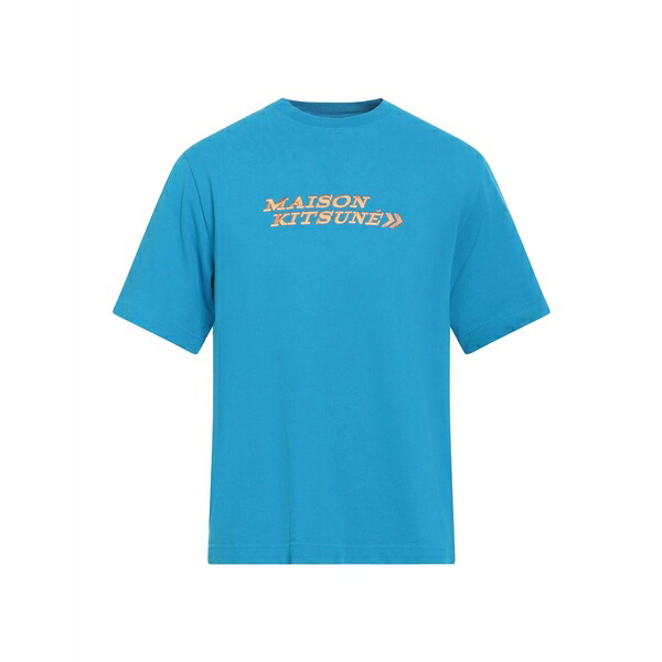 【送料無料】 メゾン キツネ メンズ Tシャツ トップス T-shirts Azure