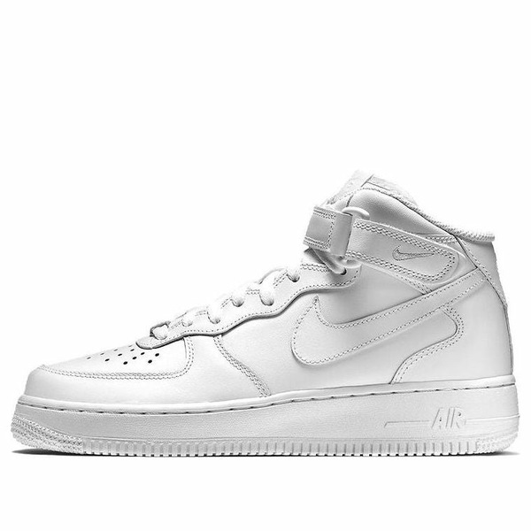 Nike ナイキ レディース スニーカー  【(WMNS) Nike Air Force 1 Mid 07 Leather \u0027Triple White\u0027 366731-100】  大きさ US_6.5(23.5糎)