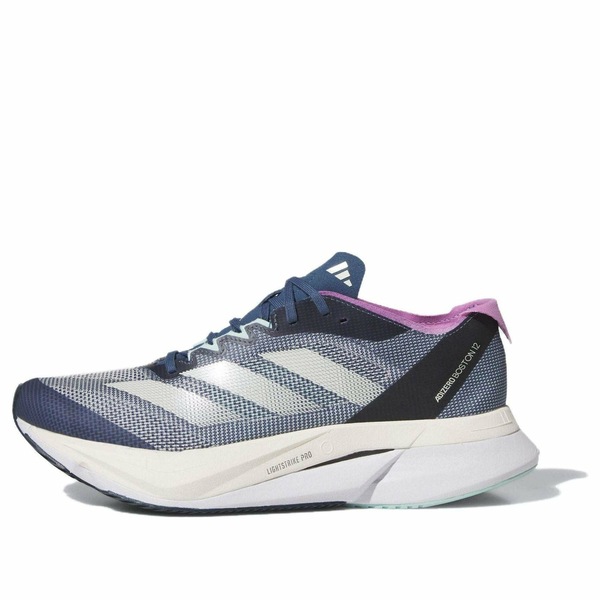adidas アディダス レディース スニーカー  【(WMNS) adidas Adizero Boston 12 \u0027Preloved Ink Zero Metalic Aurora Ink\u0027 IF9219】  大きさ US_8.5(25.5糎)