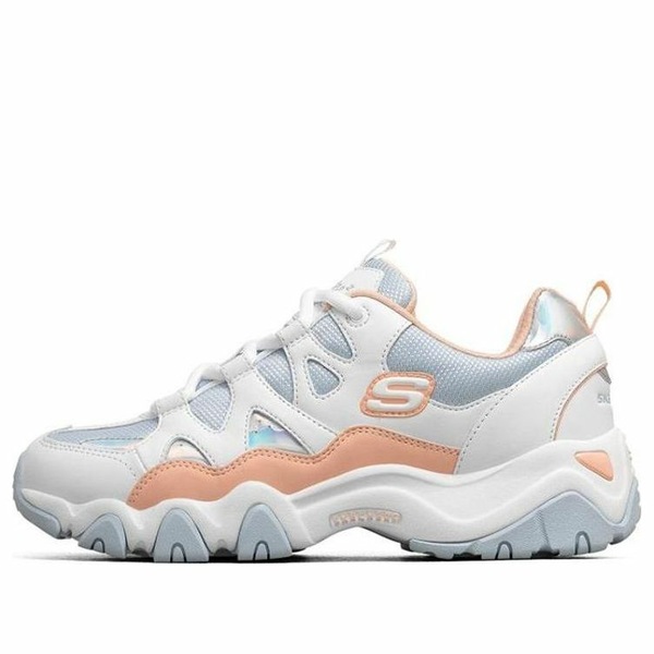 Skechers スケッチャーズ レディース スニーカー  【(WMNS) Skechers Dlites 2.0 White Blue Pink 66666312-WLB】  サイズ US_7.5(24.5cm)