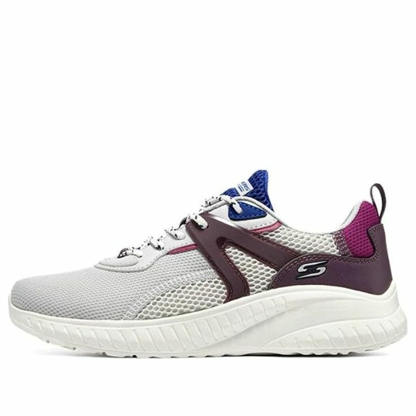 Skechers スケッチャーズ レディース スニーカー  【(WMNS) Skechers Bobs Squad Chaos Shoes \u0027Grey Purple White\u0027 117237-LGMT】  大きさ US_6(23.0糎)