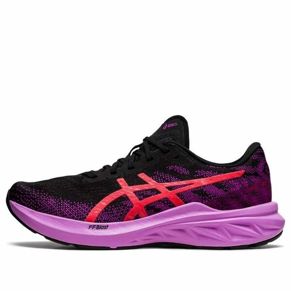ASICS アシックス レディース スニーカー  【(WMNS) ASICS DynaBlast 3 \u0027Black Purple Red Alert\u0027 1012B289-001】  大きさ US_6.5(23.5珊)