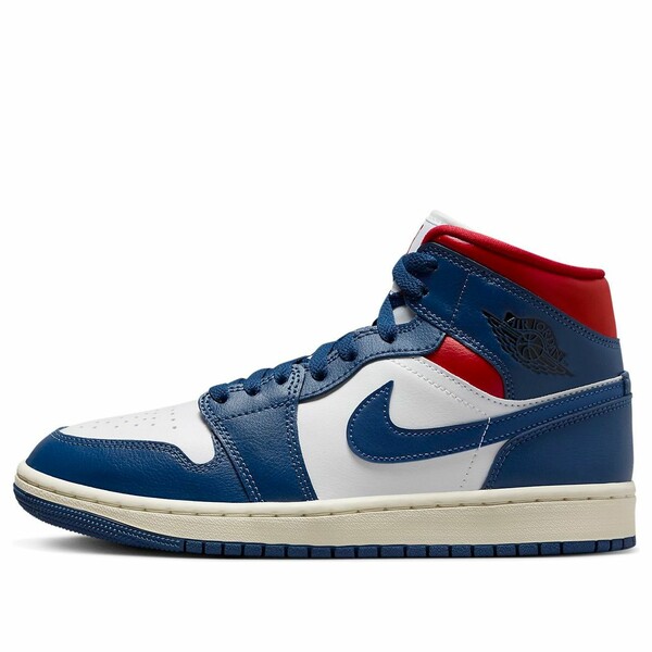 Jordan ジョーダン レディース スニーカー  【(WMNS) Air Jordan 1 Mid \u0027French Blue Gym Red\u0027 BQ6472-146】  大きさ US_8.5(25.5糎)