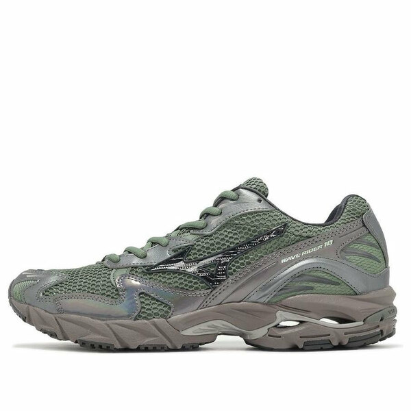 Mizuno ミズノ メンズ スニーカー 【Mizuno Wave Rider 10 'Agave Green Black' D1GA243109】 サイズ US_11(29.0cm)|asty