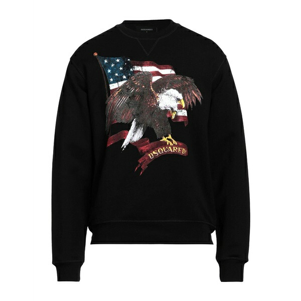 【送料無料】 ディースクエアード メンズ パーカー・スウェットシャツ アウター Sweatshirts Black