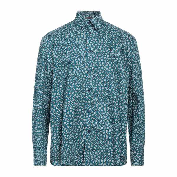 【送料無料】 ハーモント & ブレイン メンズ シャツ トップス Shirts Green｜asty