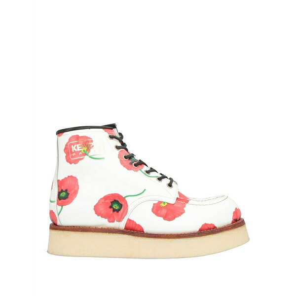 【貨物輸送無料】 ケンゾー メンズ ブーツ シューズ Ankle boots White