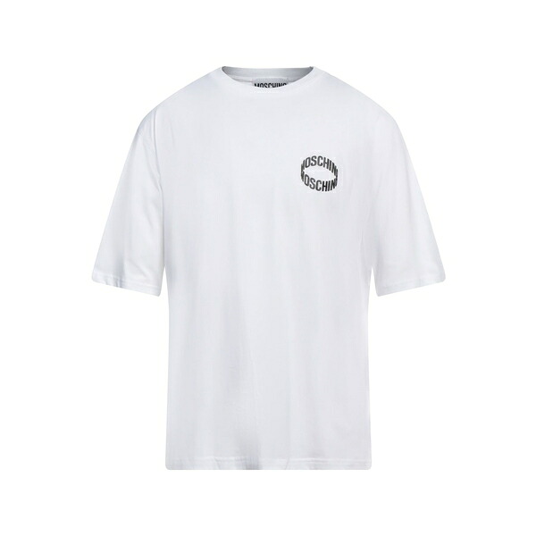 【送料無料】 モスキーノ メンズ Tシャツ トップス T-shirts White