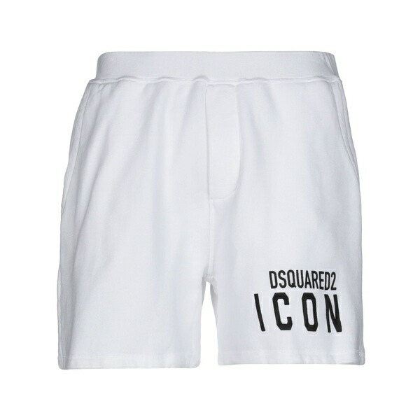 【送料無料】 ディースクエアード メンズ カジュアルパンツ ボトムス Shorts & Bermuda Shorts White