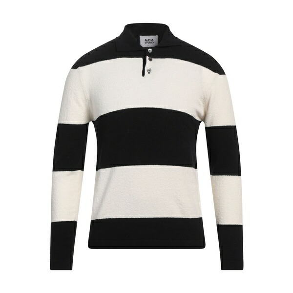 【貨物輸送無料】 アルファス テューディオ メンズ 編み物\u0026スウェーター アウター Sweaters Black