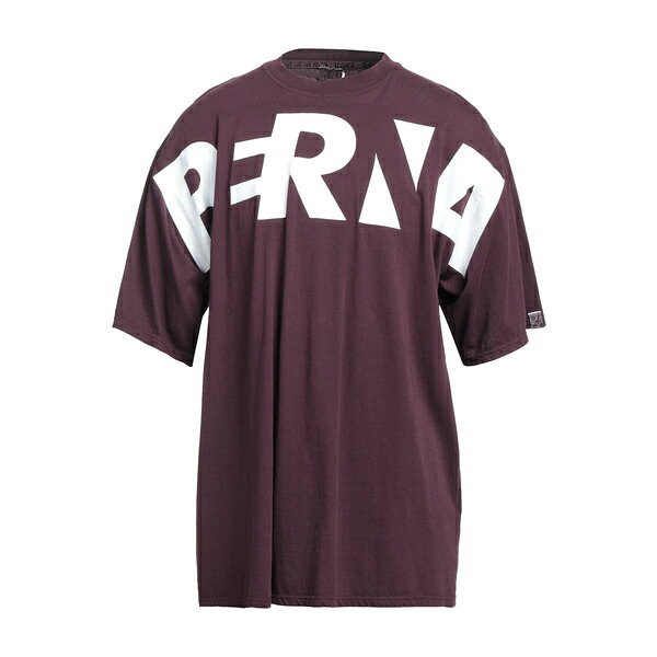 【送料無料】 ヴェルナ メンズ Tシャツ トップス T-shirts Red