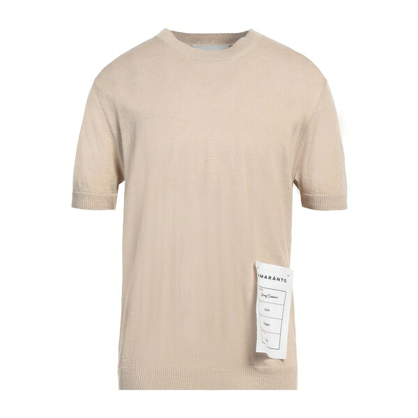 【貨物輸送無料】 アマラント メンズ 編み物\u0026スウェーター アウター Sweaters Beige