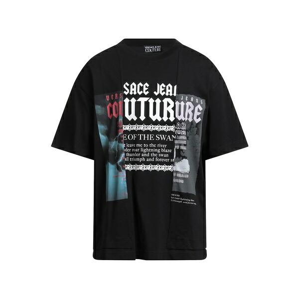 【送料無料】 ベルサーチ メンズ Tシャツ トップス T-shirts Black