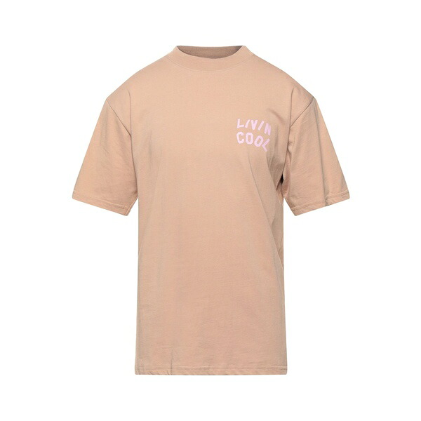 【送料無料】 リビンクール メンズ Tシャツ トップス T-shirts Beige