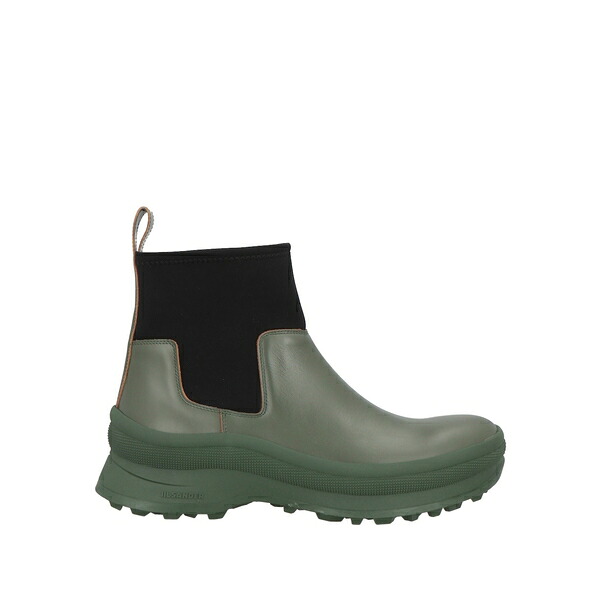 【貨物輸送無料】 ジル・サンダー メンズ ブーツ シューズ Ankle boots Green