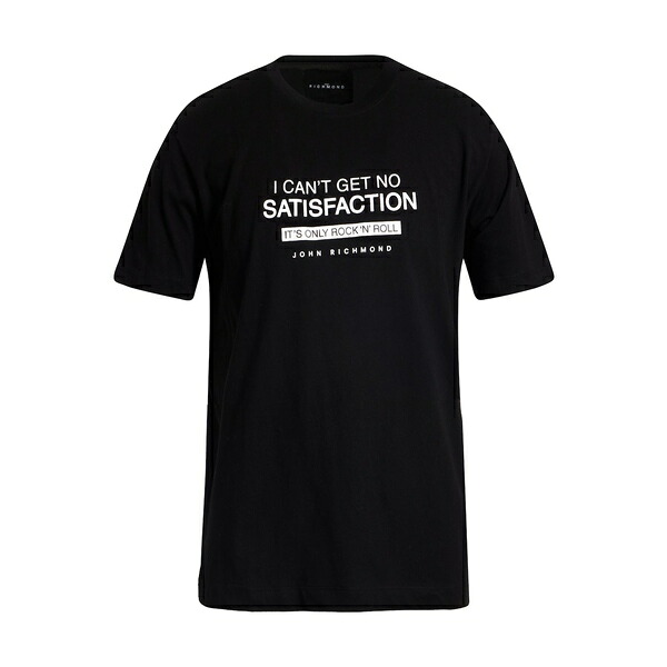 【送料無料】 ジョン リッチモンド メンズ Tシャツ トップス T-shirts Black|asty