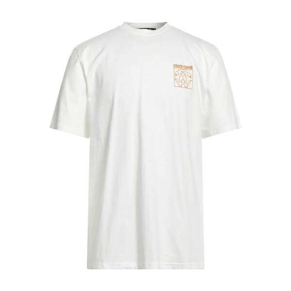 【送料無料】 ロベルトカヴァリ メンズ Tシャツ トップス T-shirts White