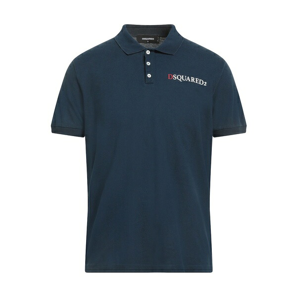 【送料無料】 ディースクエアード メンズ Tシャツ トップス Polo shirts Blue