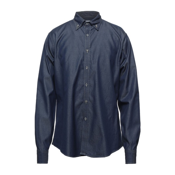 【貨物輸送無料】 バランタイン メンズ プルオーバー トップス Denim shirts Blue