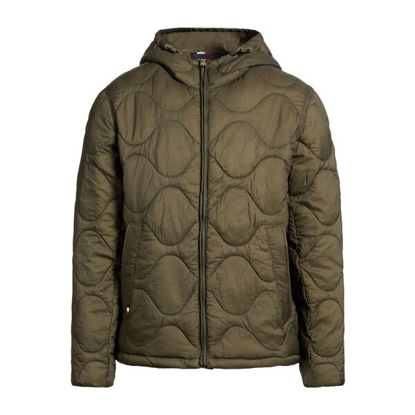 【送料無料】 トミー ヒルフィガー メンズ ジャケット＆ブルゾン アウター Puffers Green｜asty