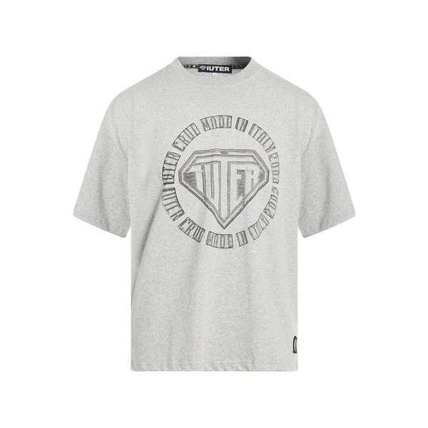 【送料無料】 アイウーター メンズ Tシャツ トップス T-shirts Grey｜asty