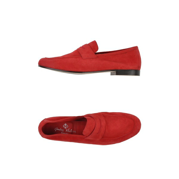 【貨物輸送無料】 アンドレア ヴェントゥーラ フィレンツェ メンズ スリッポン・ローファー シューズ Loafers Red
