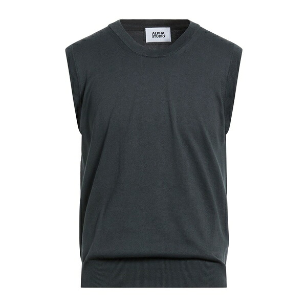 【貨物輸送無料】 アルファス テューディオ メンズ 編み物\u0026プルオーバー アウター Sweaters Grey