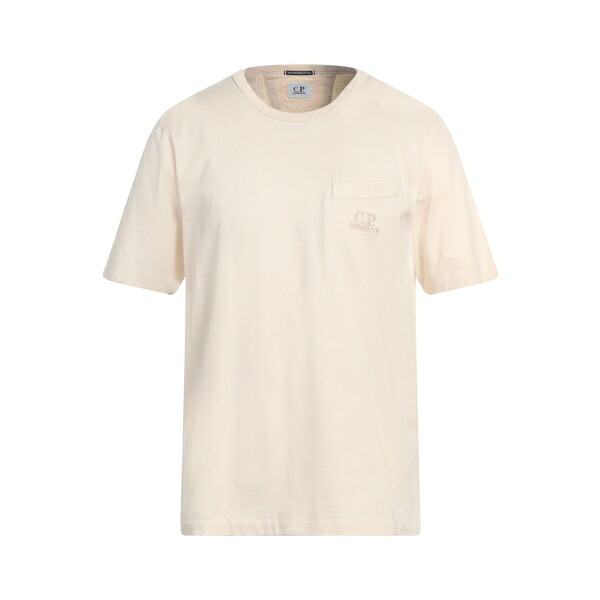 【送料無料】 シーピーカンパニー メンズ Tシャツ トップス T-shirts Beige｜asty