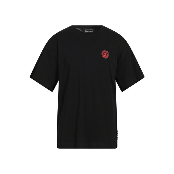 【送料無料】 ロベルトカヴァリ メンズ Tシャツ トップス T-shirts Black｜asty