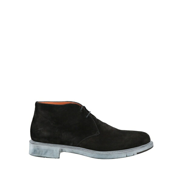 【貨物輸送無料】 サントーニ メンズ ブーツ シューズ Ankle boots Black