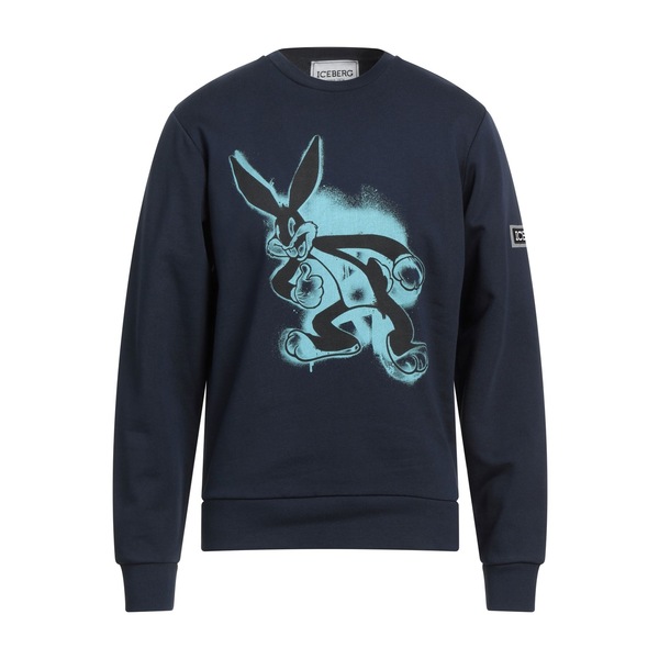 【送料無料】 アイスバーグ メンズ パーカー・スウェットシャツ アウター Sweatshirts Blue｜asty