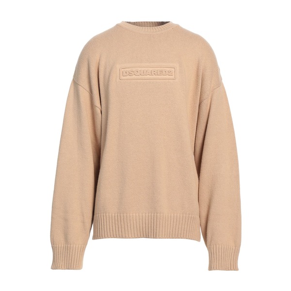 【貨物輸送無料】 ディースクエアード メンズ 編み物\u0026プルオーバー アウター Sweaters Beige