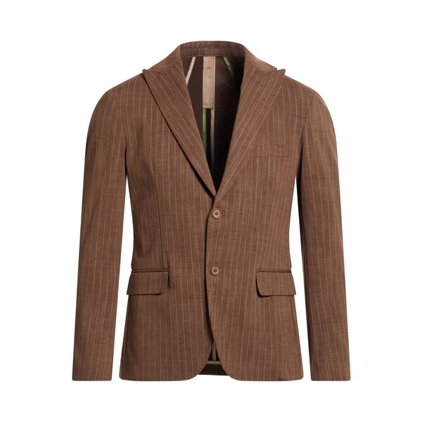 【送料無料】 ベルネーゼ ミラノ メンズ ジャケット&ブルゾン アウター Blazers Brown|asty