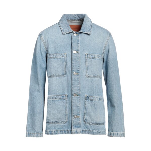 【貨物輸送無料】 真砂ロ メンズ 上衣＆上衣 アウター Denim outerwear Blue メンズファッション-コート・ジャケット