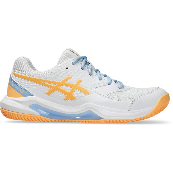 ASICS アシックス レディース スニーカー  【ASICS Gel-Dedicate 8 Padel White Orange Glow (Women)】  サイズ US_8.5(25.5cm) White/Orange Glow