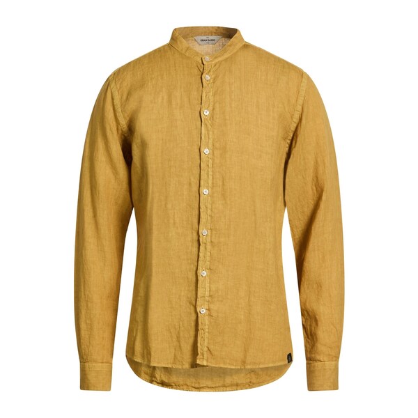 【送料無料】 グランサッソ メンズ シャツ トップス Shirts Yellow