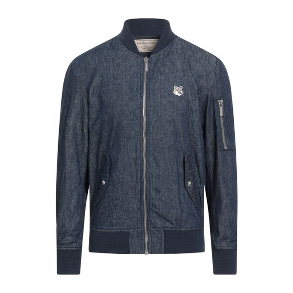 【送料無料】 メゾン キツネ メンズ ジャケット＆ブルゾン アウター Denim outerwear Blue｜asty