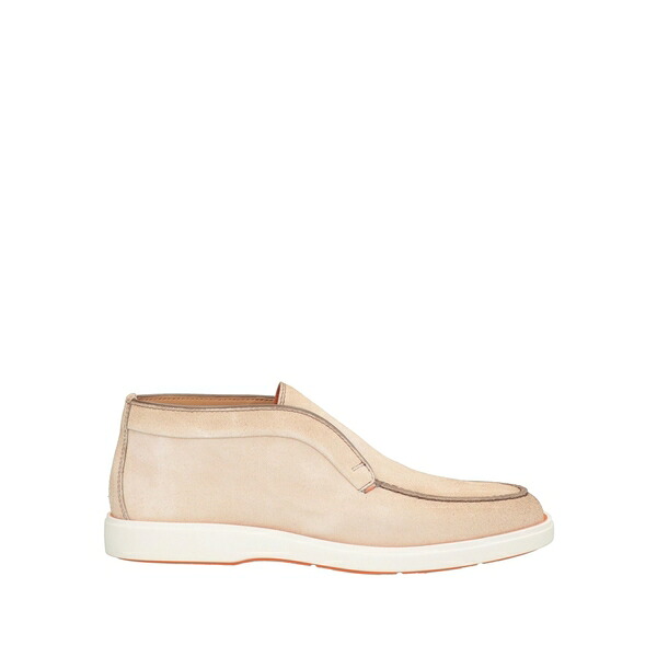 【貨物輸送無料】 サントーニ メンズ ブーツ シューズ Ankle boots Beige