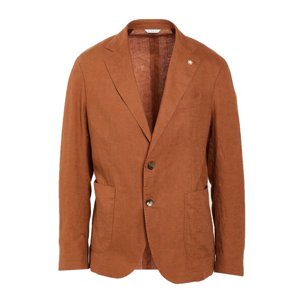 【送料無料】 マニュエル リッツ メンズ ジャケット＆ブルゾン アウター Blazers Brown｜asty